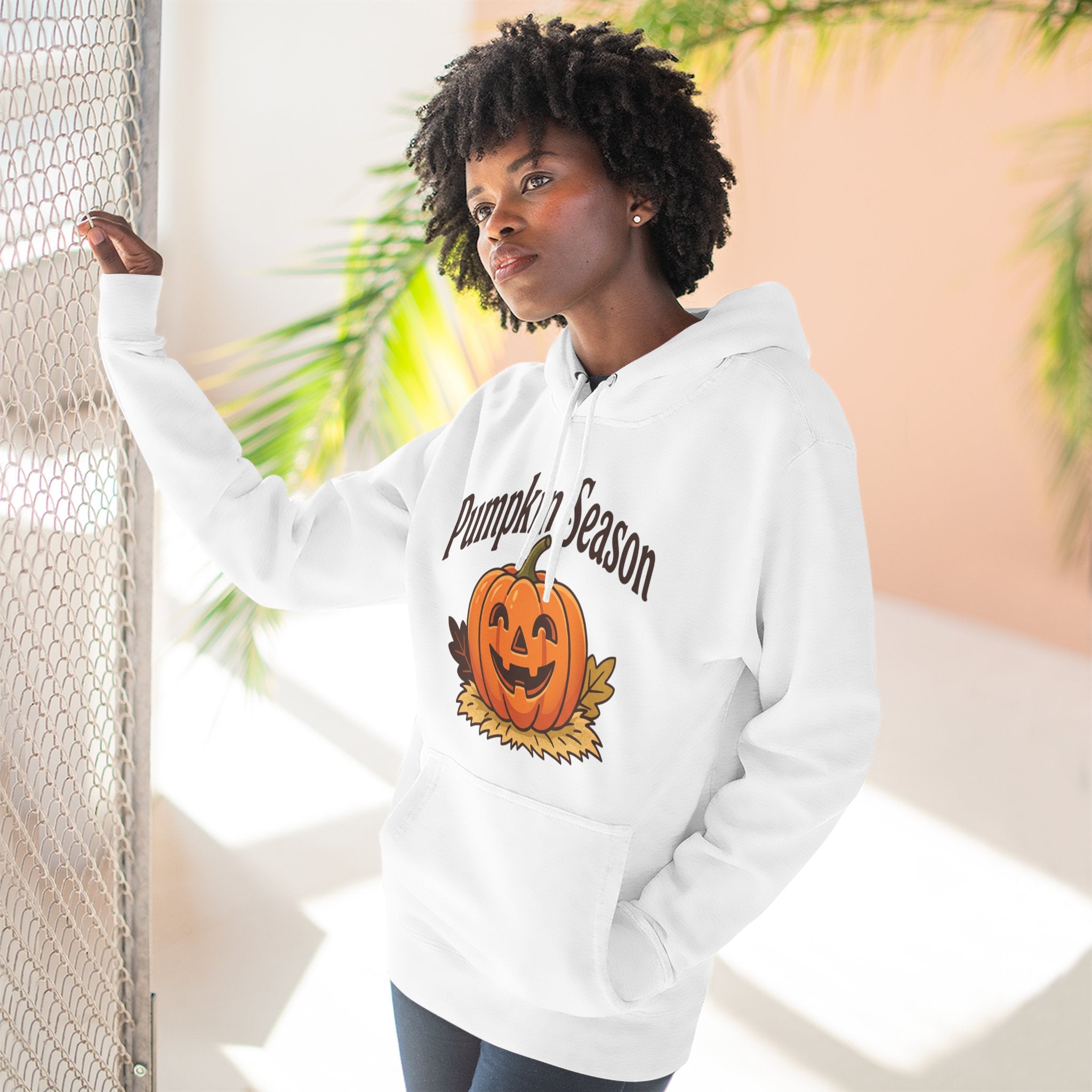 Three-Panel Fleece Hoodie