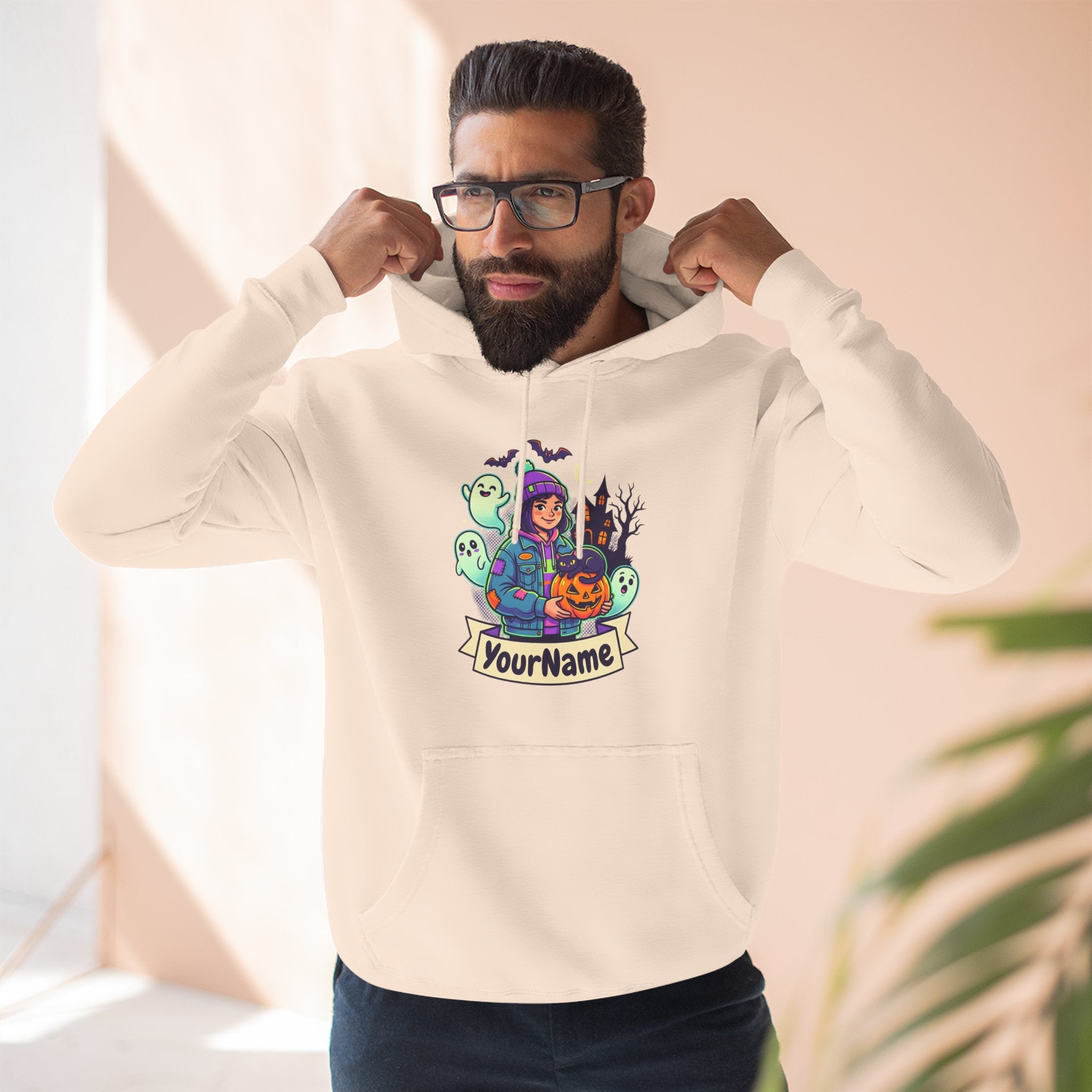 Halloween Crew Hoodie — Personalized Spooky Characters Design