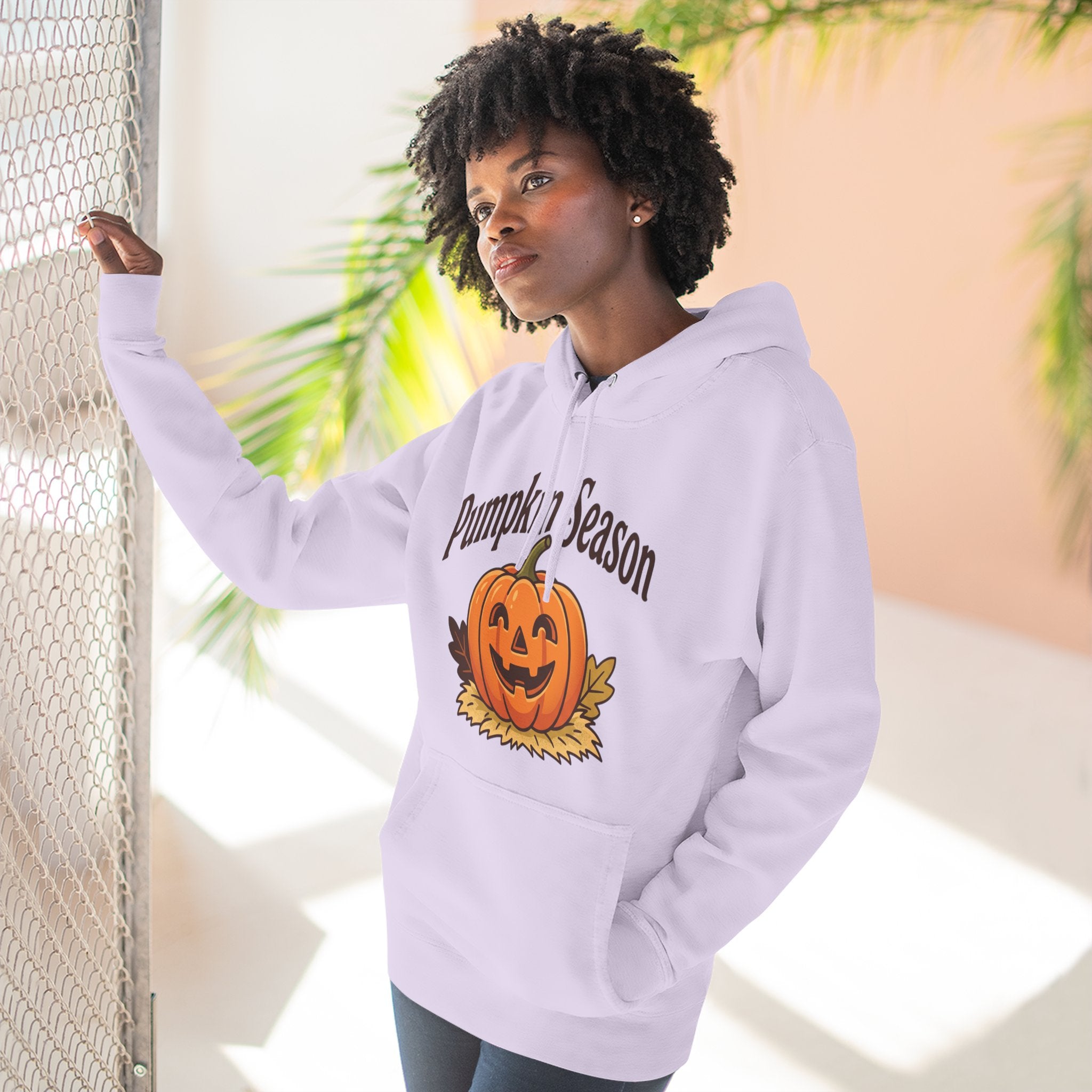 Three-Panel Fleece Hoodie