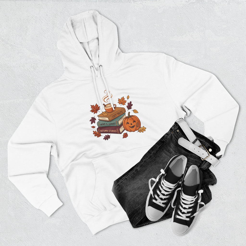 Autumn Cozy Reads Hoodie — Pumpkin, Books & Candle Fall Fleece