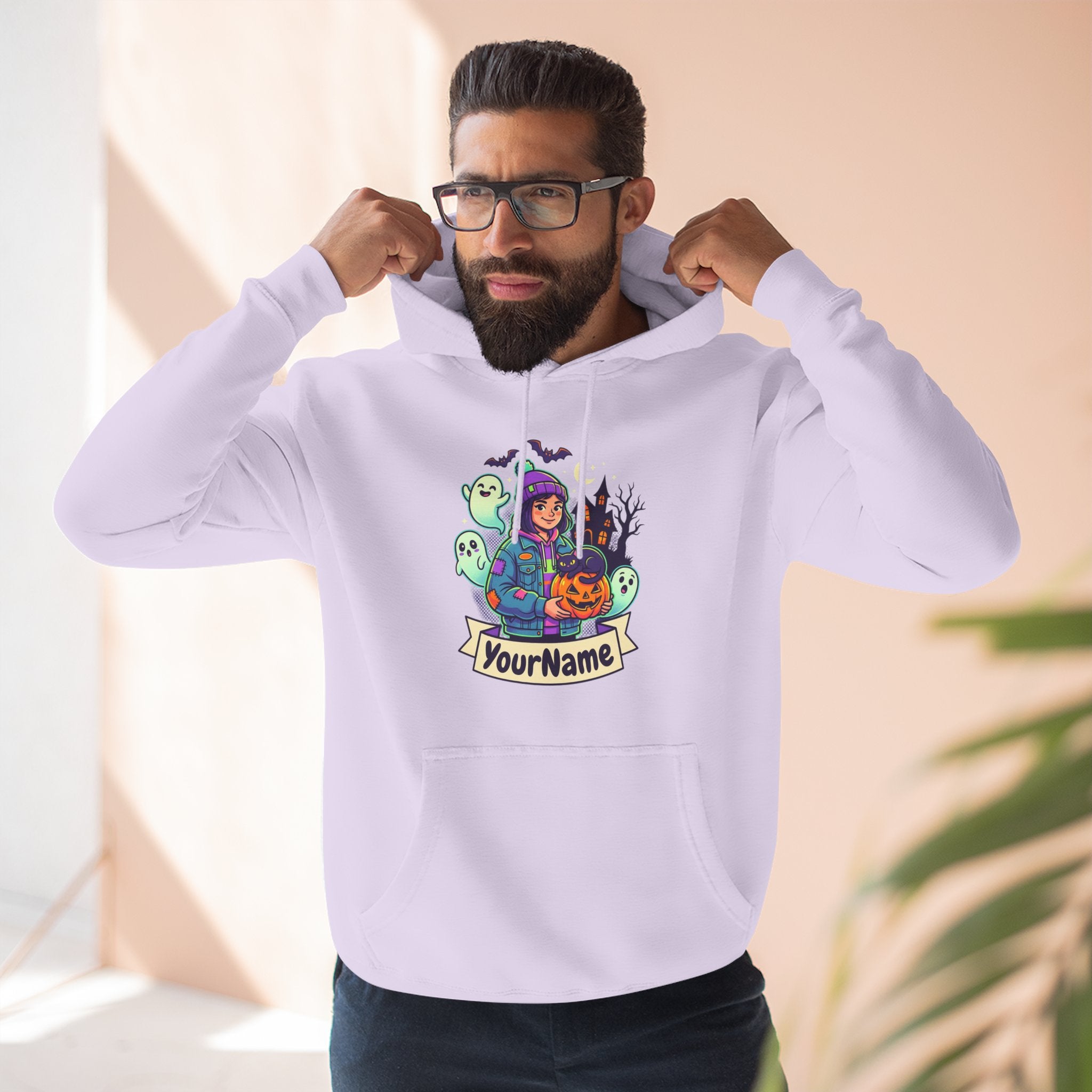 Halloween Crew Hoodie — Personalized Spooky Characters Design