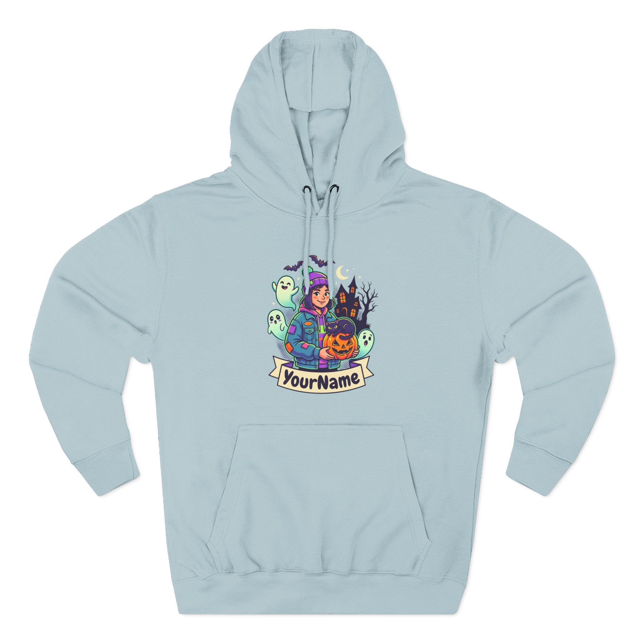 Halloween Crew Hoodie — Personalized Spooky Characters Design