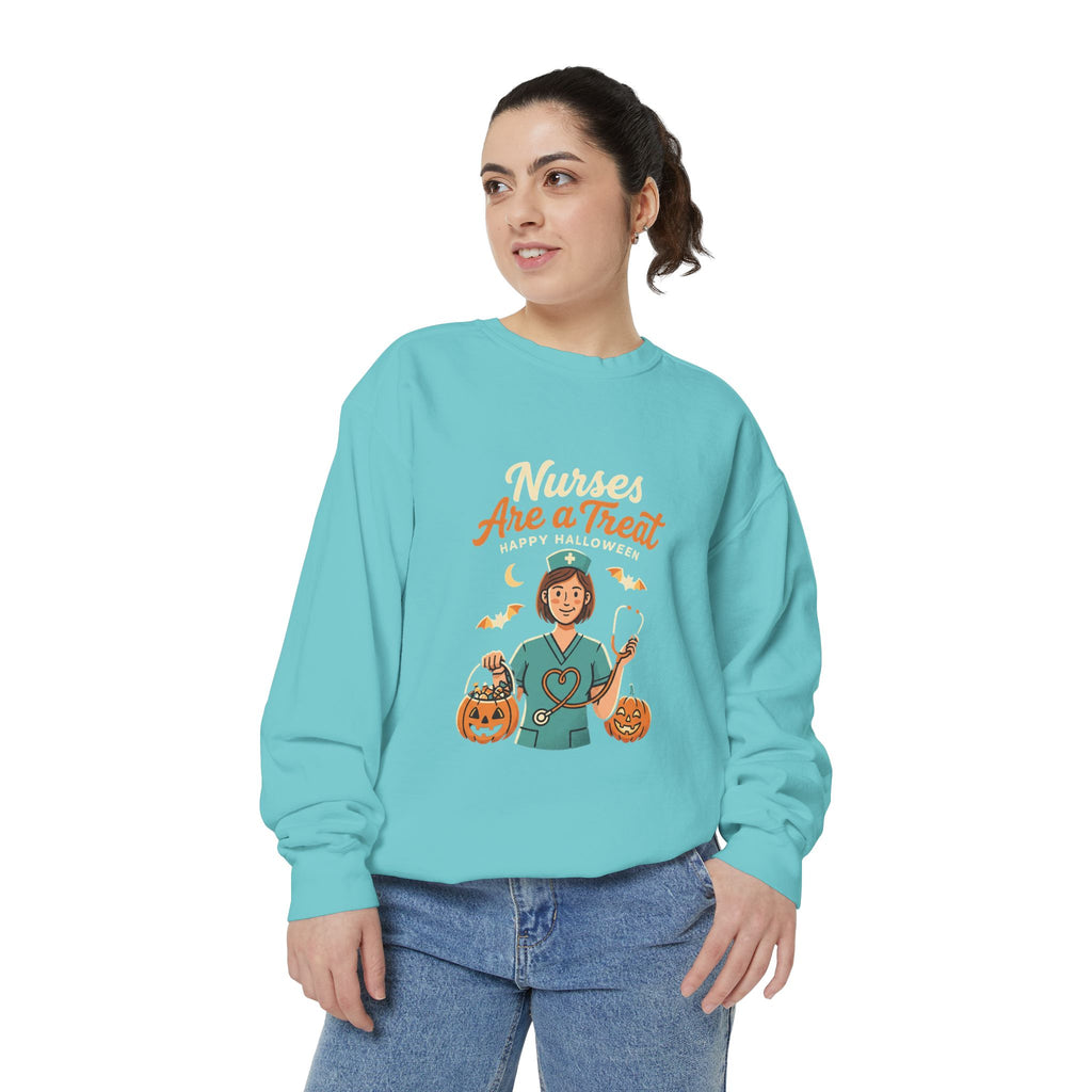 Nurses Are a Treat Sweatshirt | Halloween Nurse Shirt
