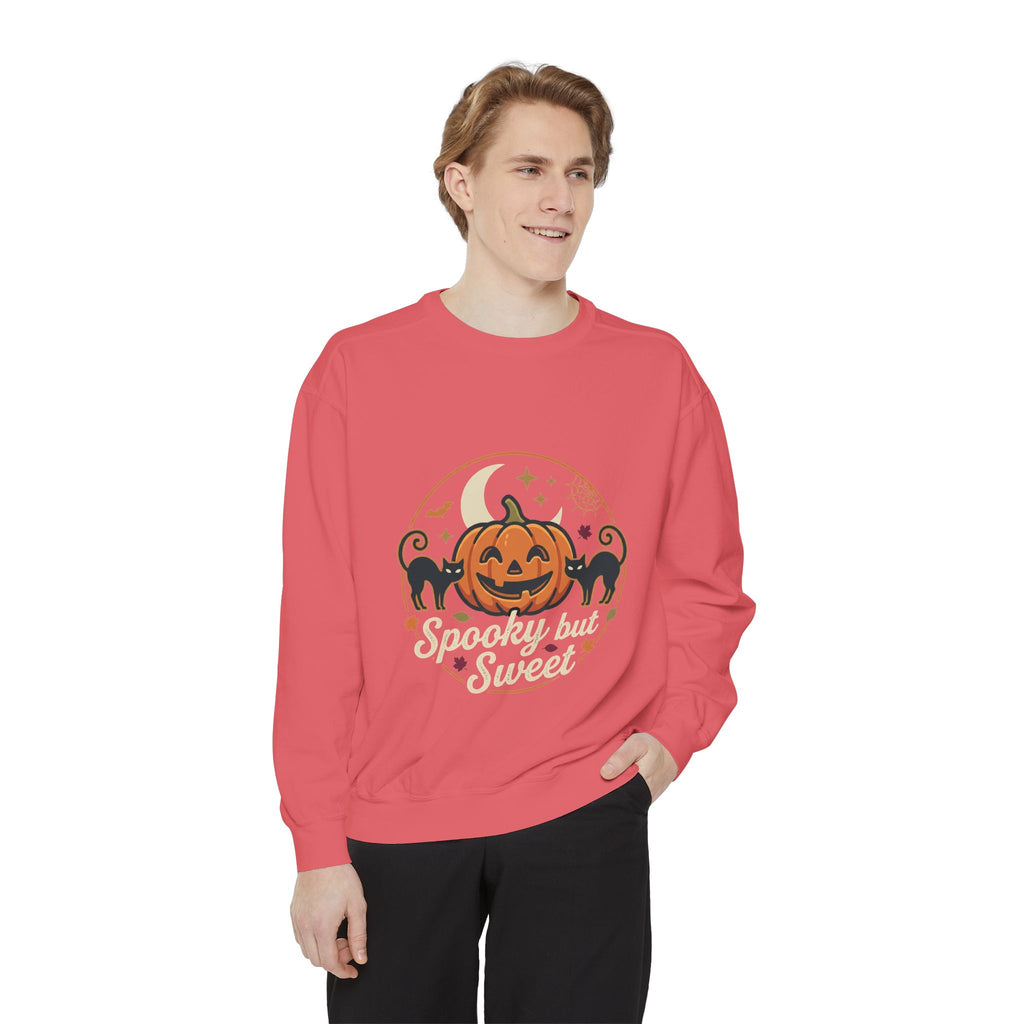 Spooky but Sweet Pumpkin Sweatshirt | Halloween Jack-o'-Lantern