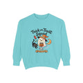 Trick or Treat Squad Sweatshirt | Halloween Ghost, Cat & Pumpkin