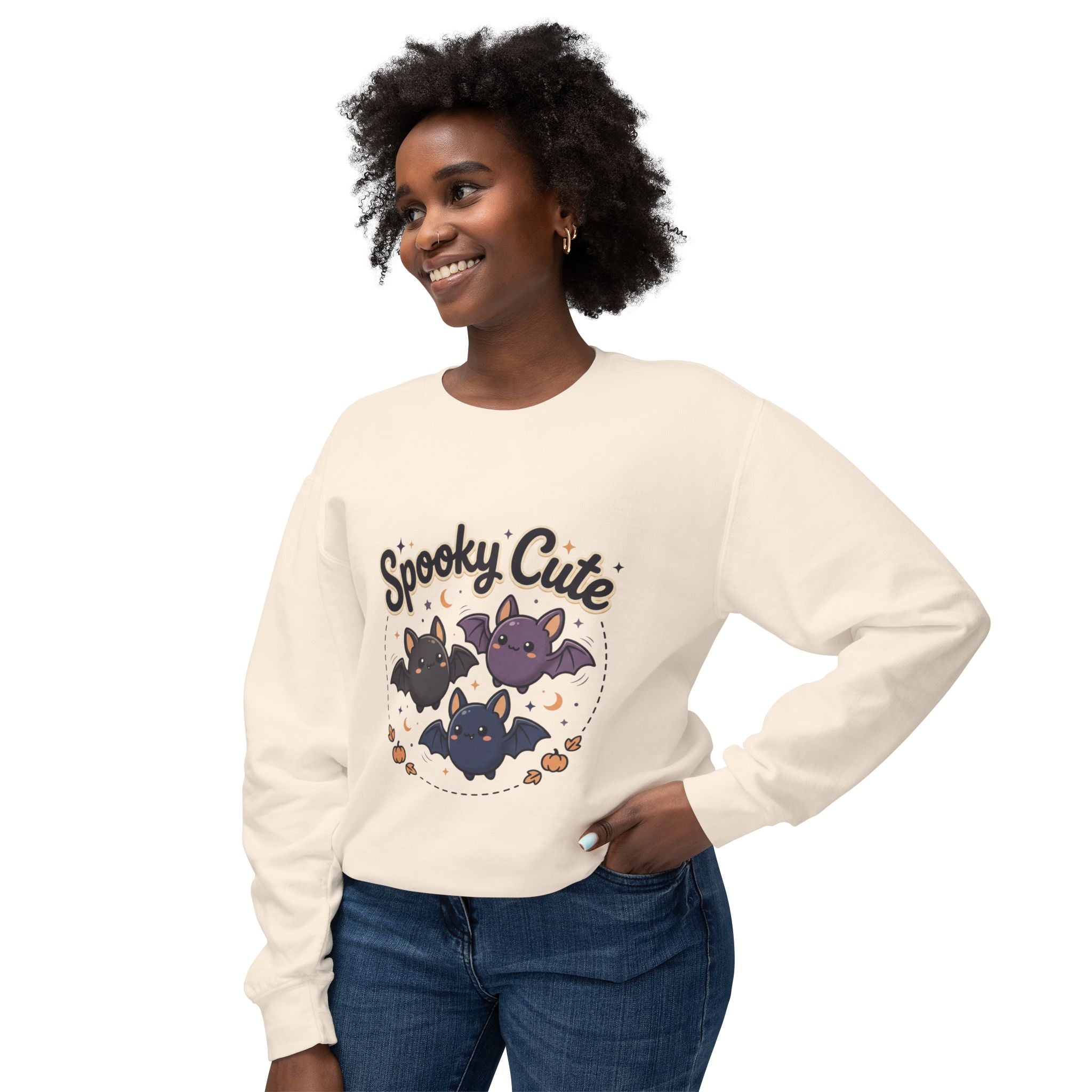 Spooky Cute Bat Crewneck Sweatshirt