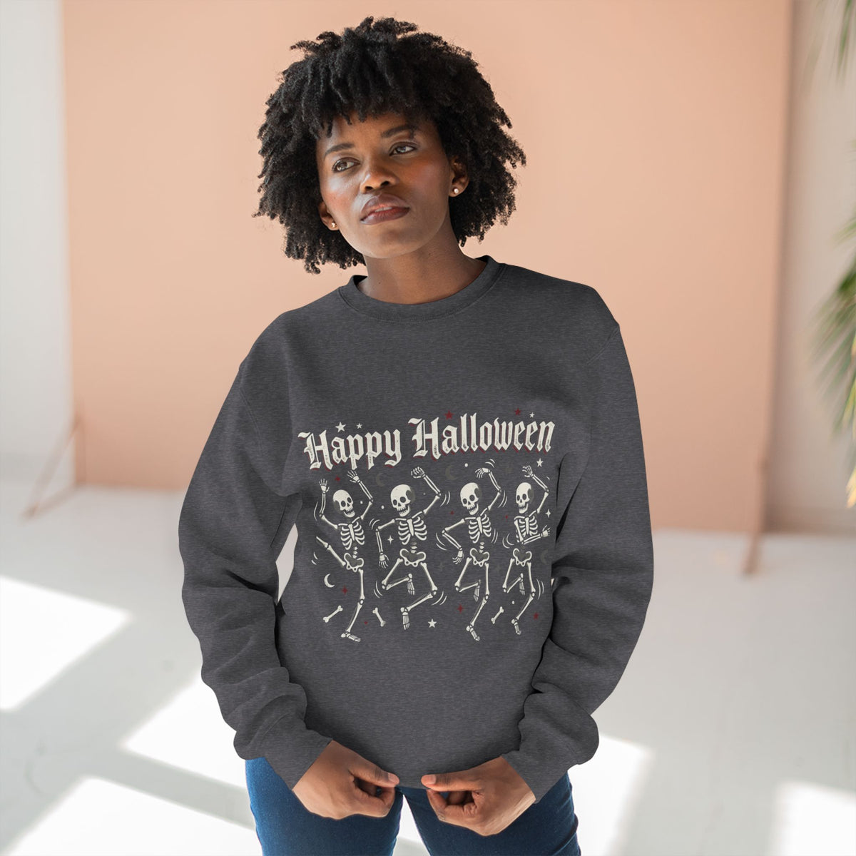 Happy Halloween Dancing Skeletons Sweatshirt