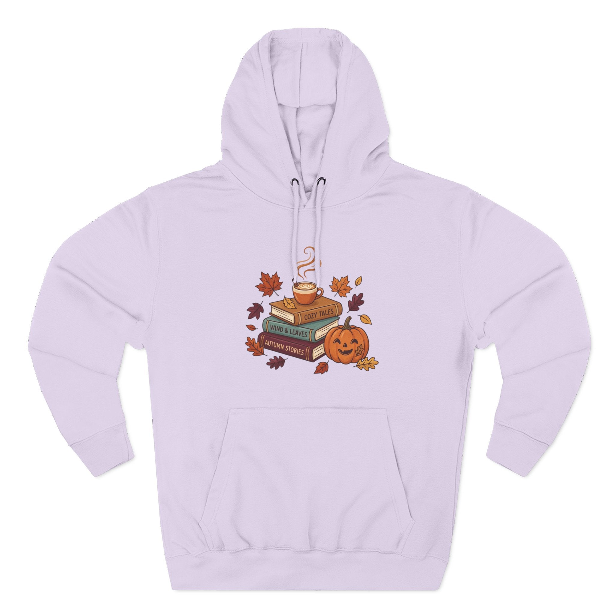 Autumn Cozy Reads Hoodie — Pumpkin, Books & Candle Fall Fleece