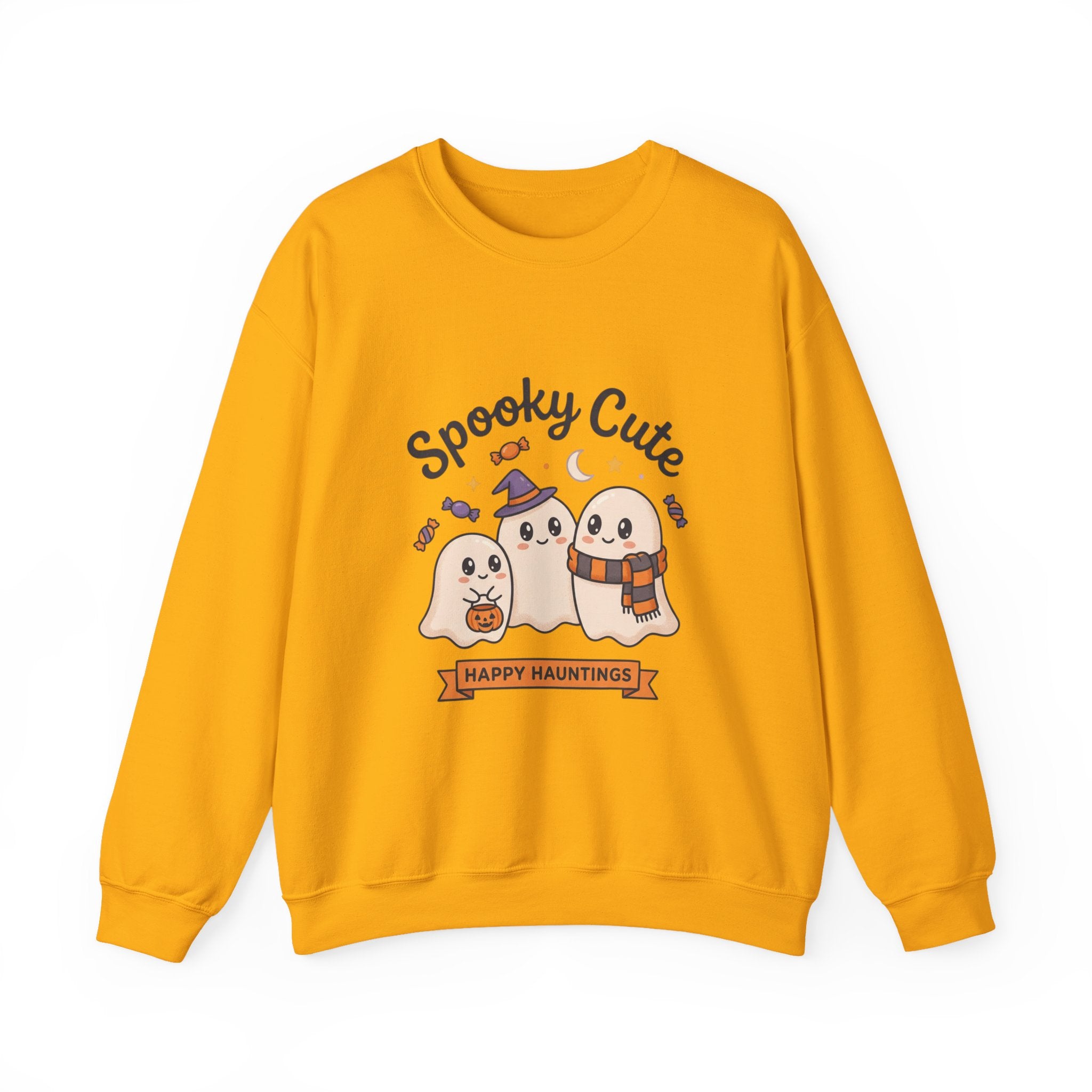 Spooky Cute Ghosts Crewneck Sweatshirt | Happy Hauntings Halloween