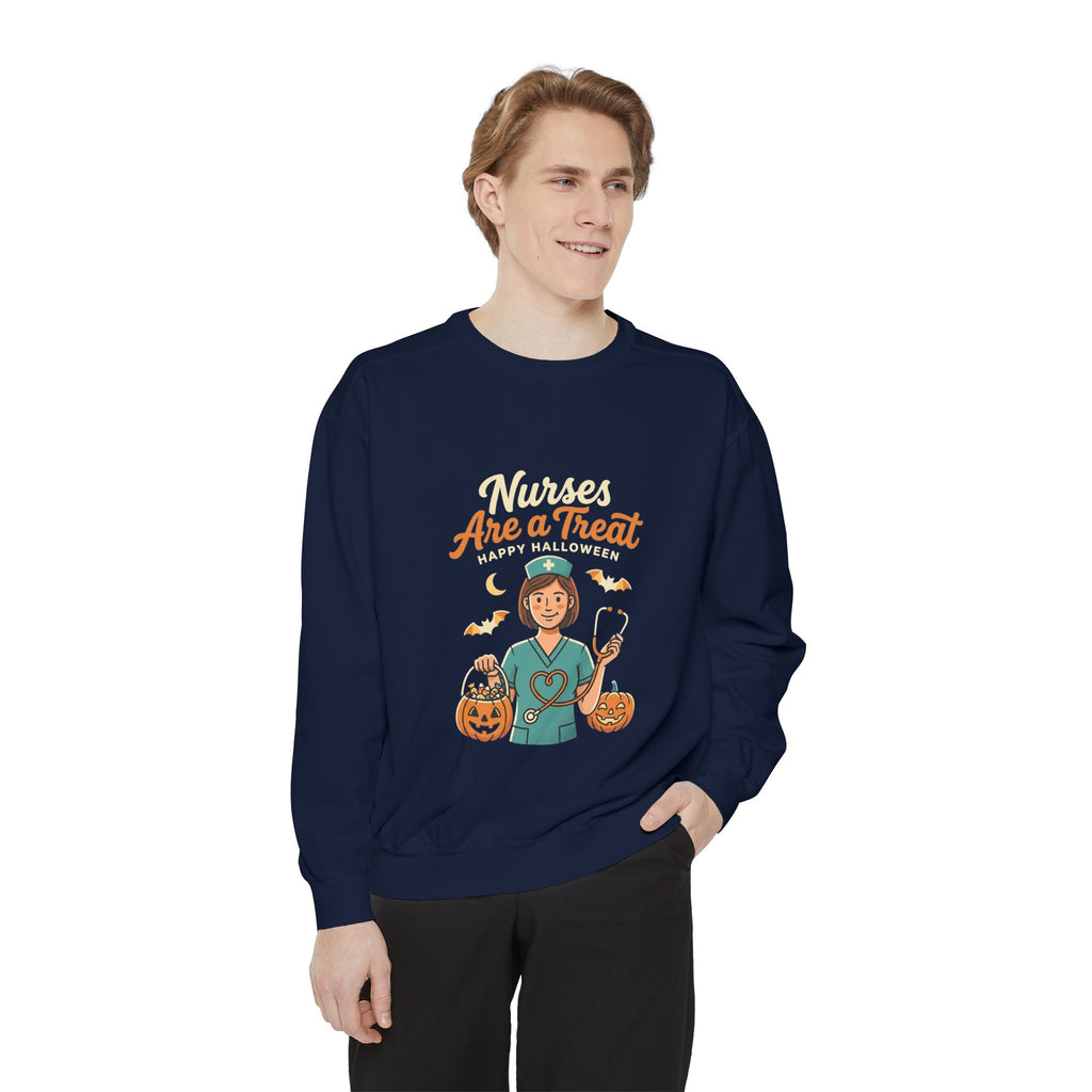 Nurses Are a Treat Sweatshirt | Halloween Nurse Shirt