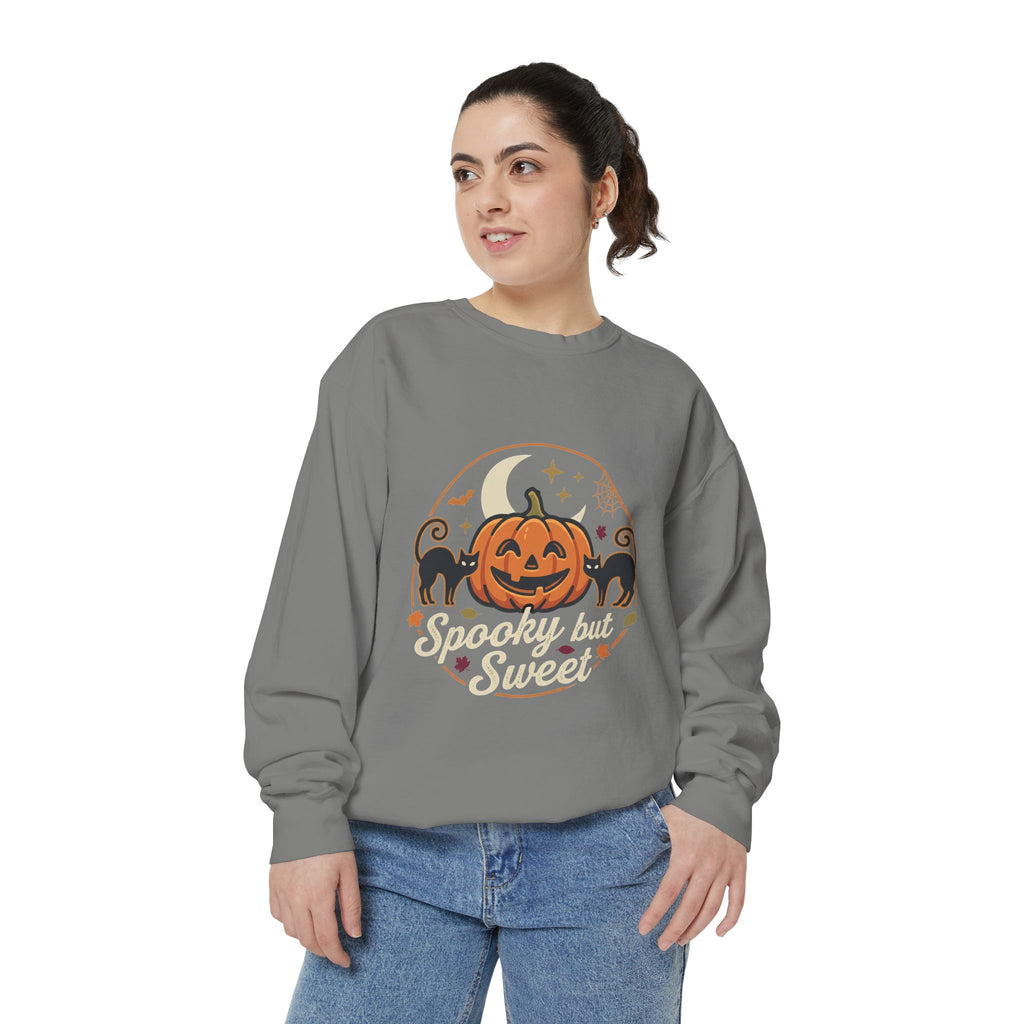 Spooky but Sweet Pumpkin Sweatshirt | Halloween Jack-o'-Lantern