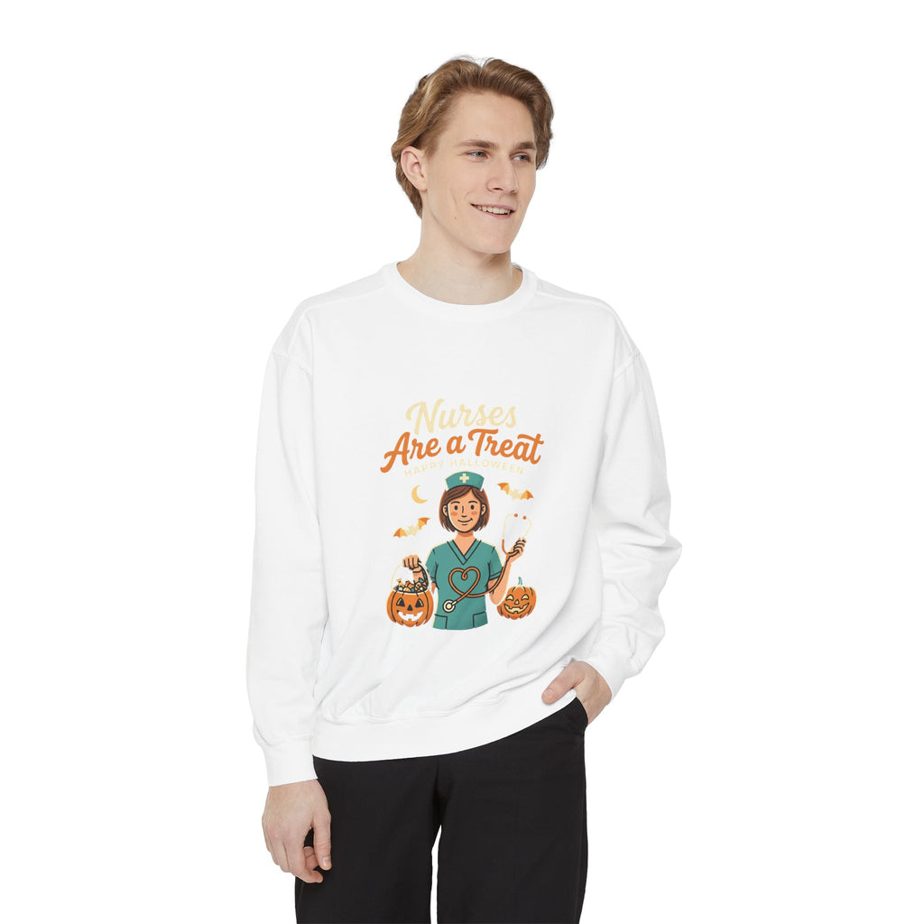 Nurses Are a Treat Sweatshirt | Halloween Nurse Shirt