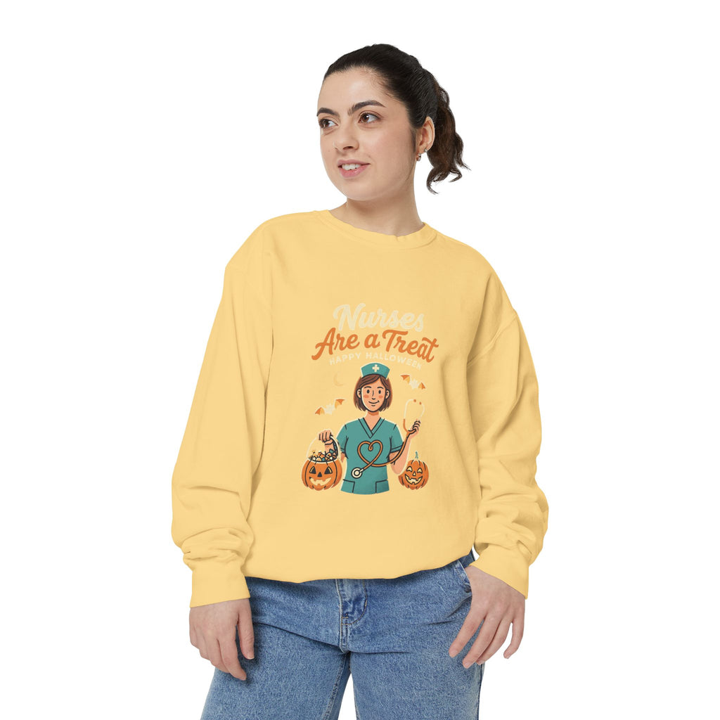 Nurses Are a Treat Sweatshirt | Halloween Nurse Shirt