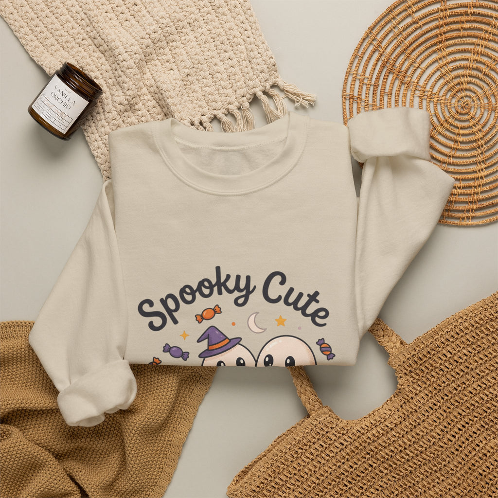 Spooky Cute Ghosts Crewneck Sweatshirt | Happy Hauntings Halloween