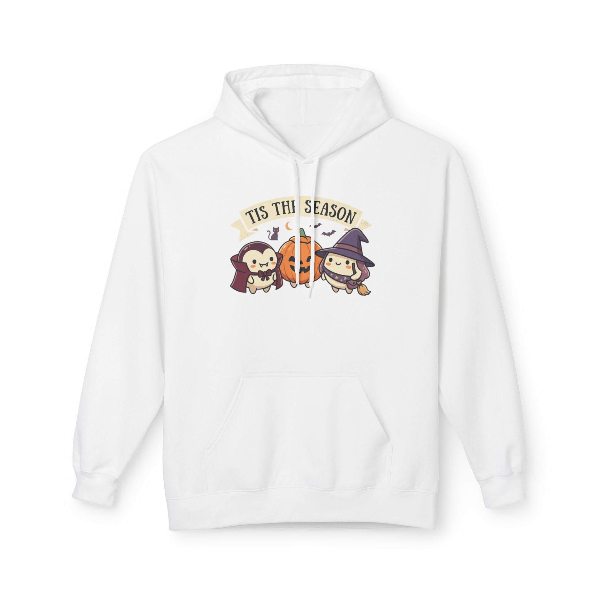 Halloween 'Tis The Season' Cute Pumpkin & Witch Hoodie