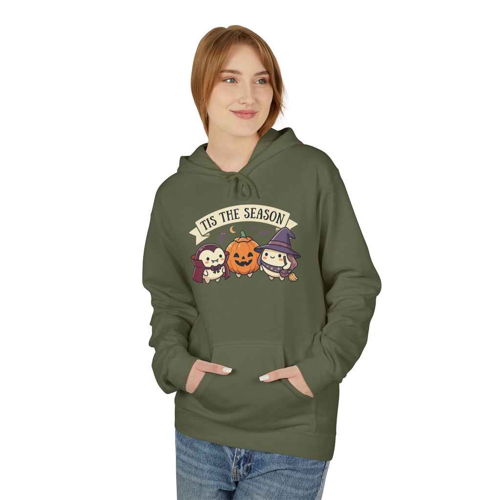 Halloween 'Tis The Season' Cute Pumpkin & Witch Hoodie