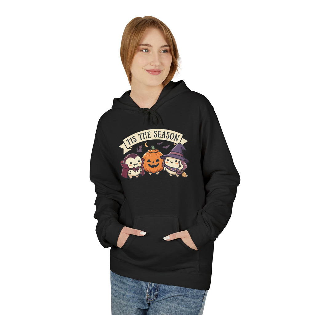 Halloween 'Tis The Season' Cute Pumpkin & Witch Hoodie