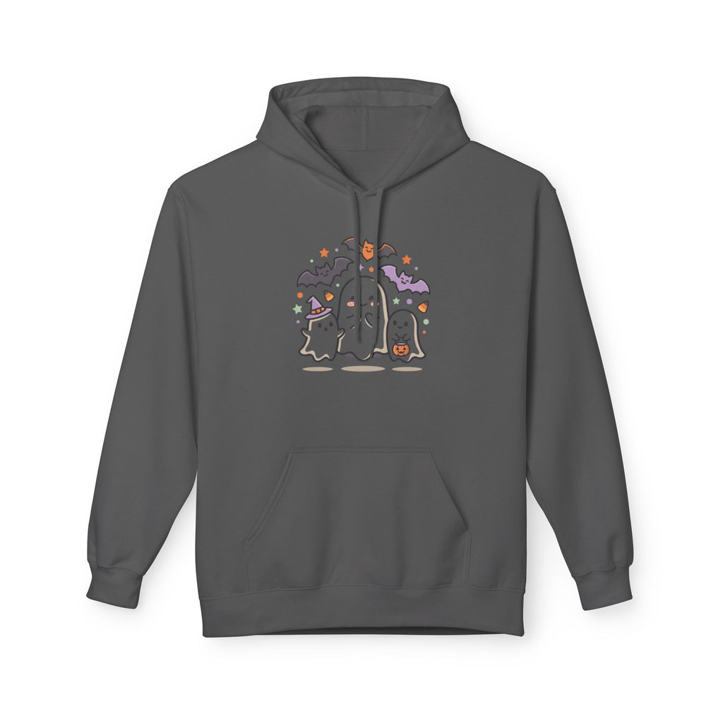 Halloween Cute Ghosts Hoodie – Kawaii Ghost, Bat & Candy Sweatshirt