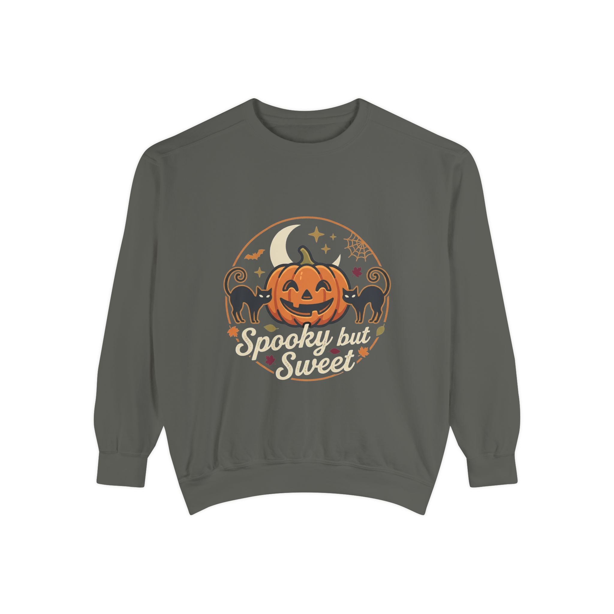 Spooky but Sweet Pumpkin Sweatshirt | Halloween Jack-o'-Lantern