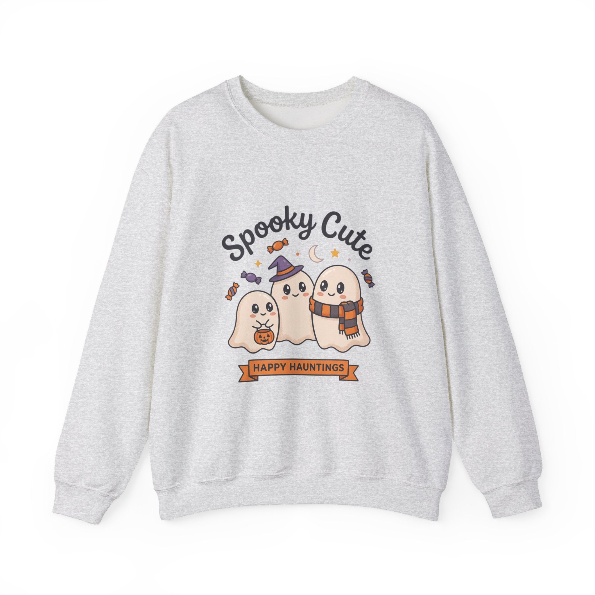 Spooky Cute Ghosts Crewneck Sweatshirt | Happy Hauntings Halloween