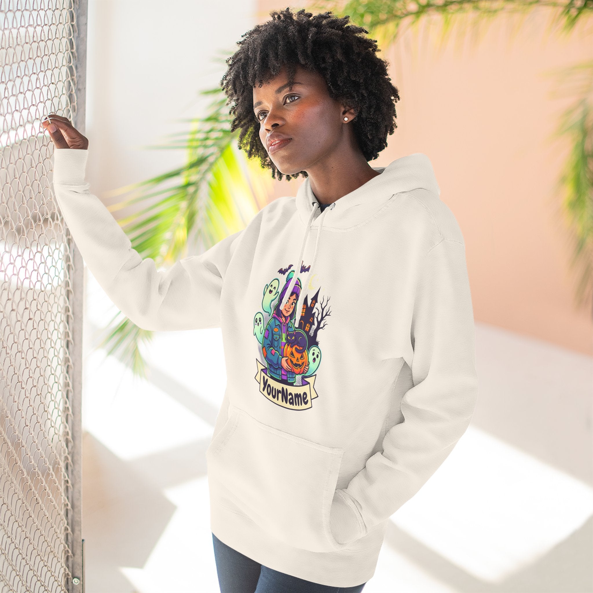 Halloween Crew Hoodie — Personalized Spooky Characters Design