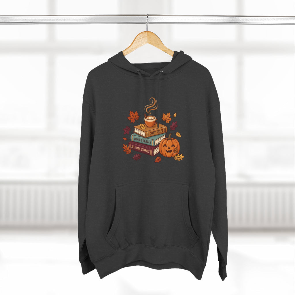 Autumn Cozy Reads Hoodie — Pumpkin, Books & Candle Fall Fleece