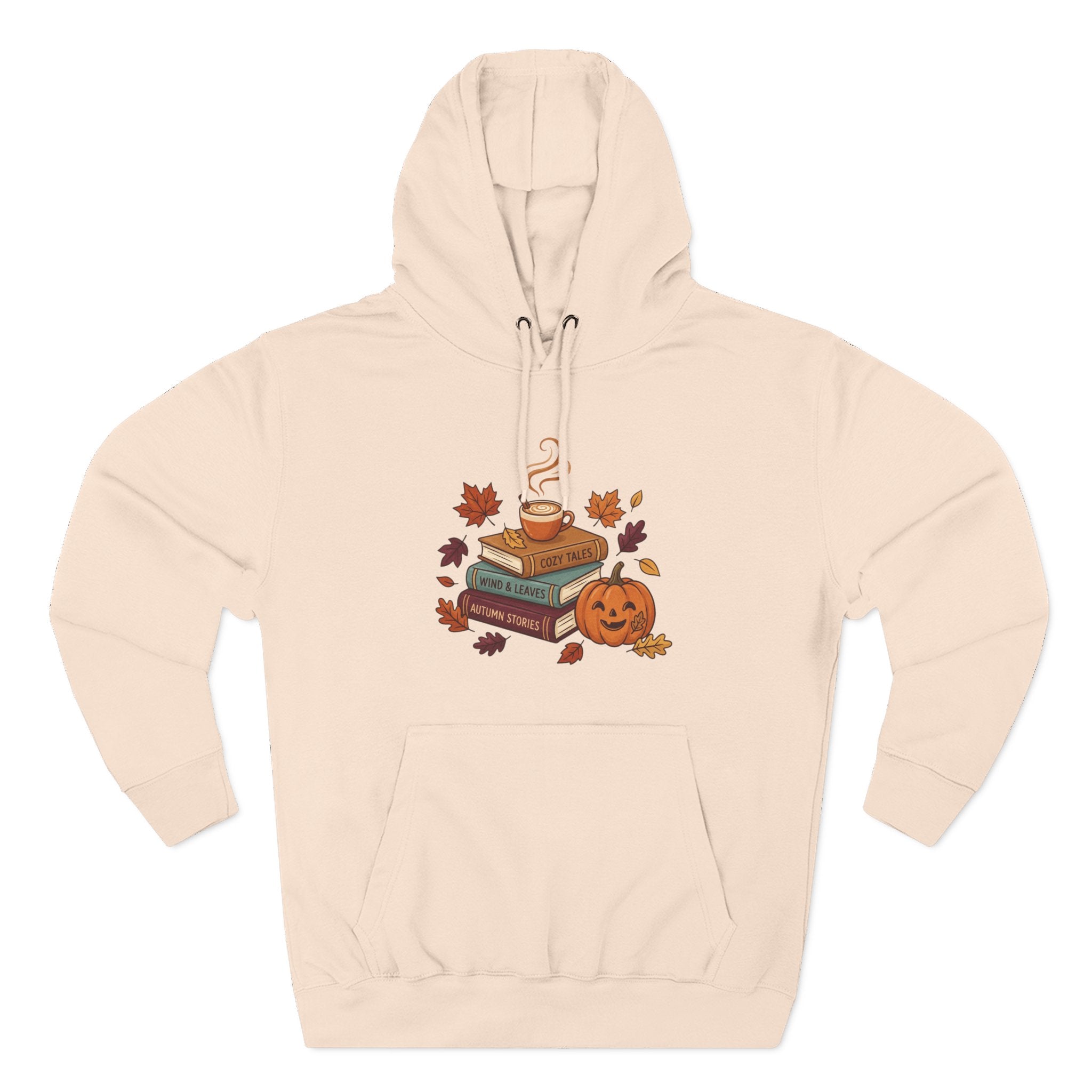 Autumn Cozy Reads Hoodie — Pumpkin, Books & Candle Fall Fleece