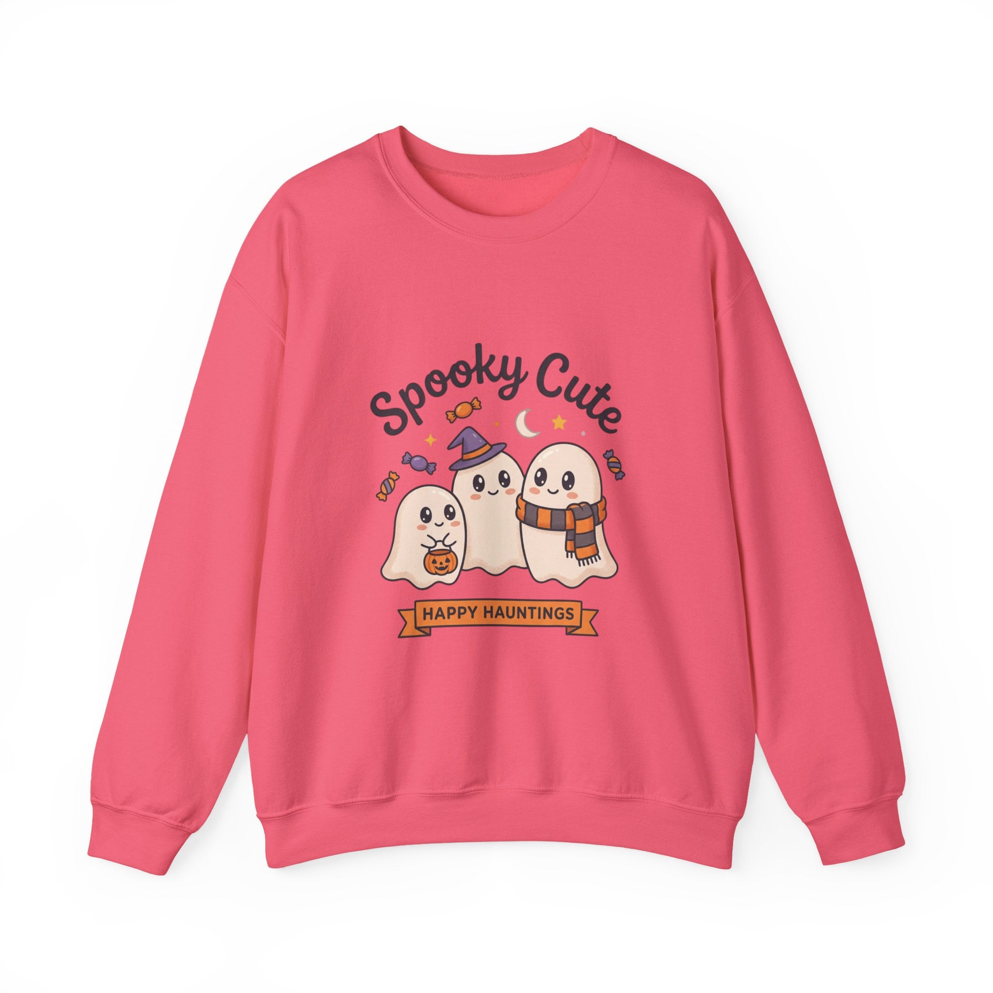 Spooky Cute Ghosts Crewneck Sweatshirt | Happy Hauntings Halloween