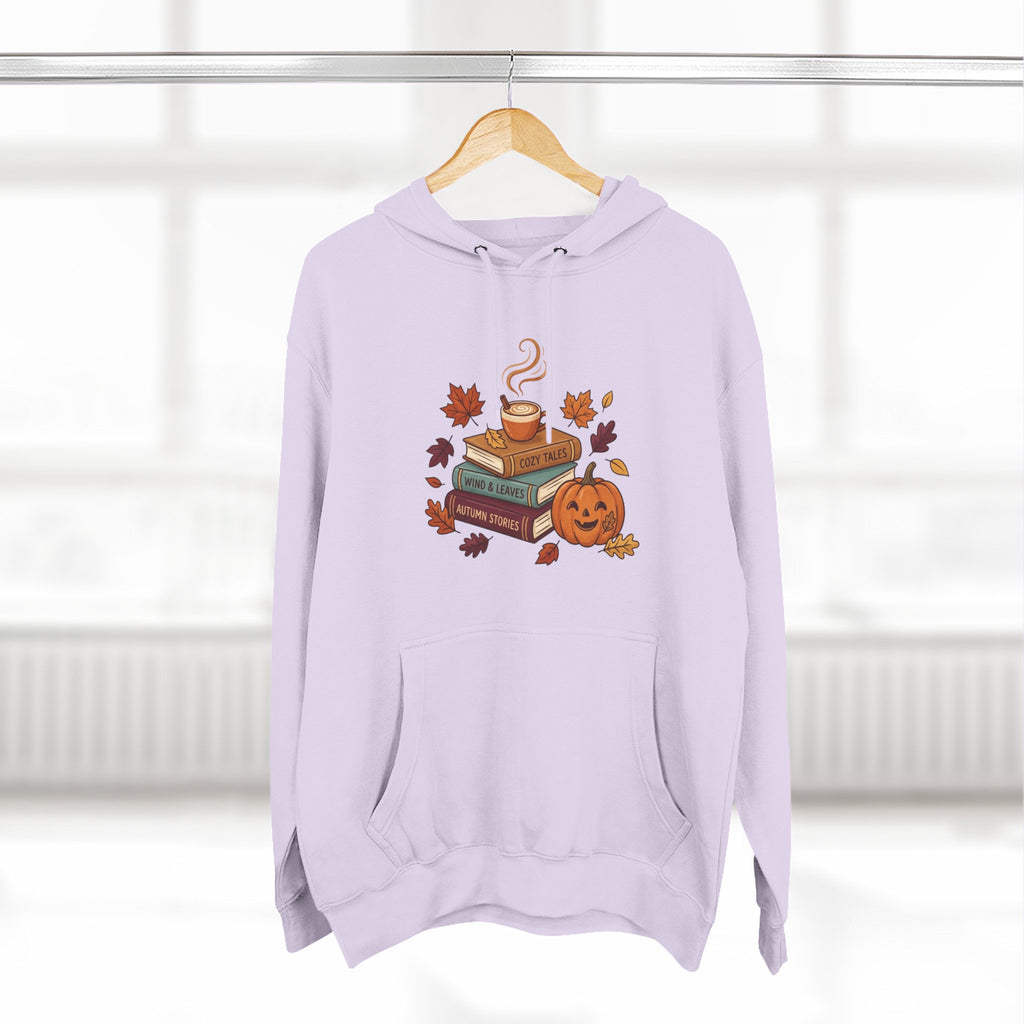 Autumn Cozy Reads Hoodie — Pumpkin, Books & Candle Fall Fleece
