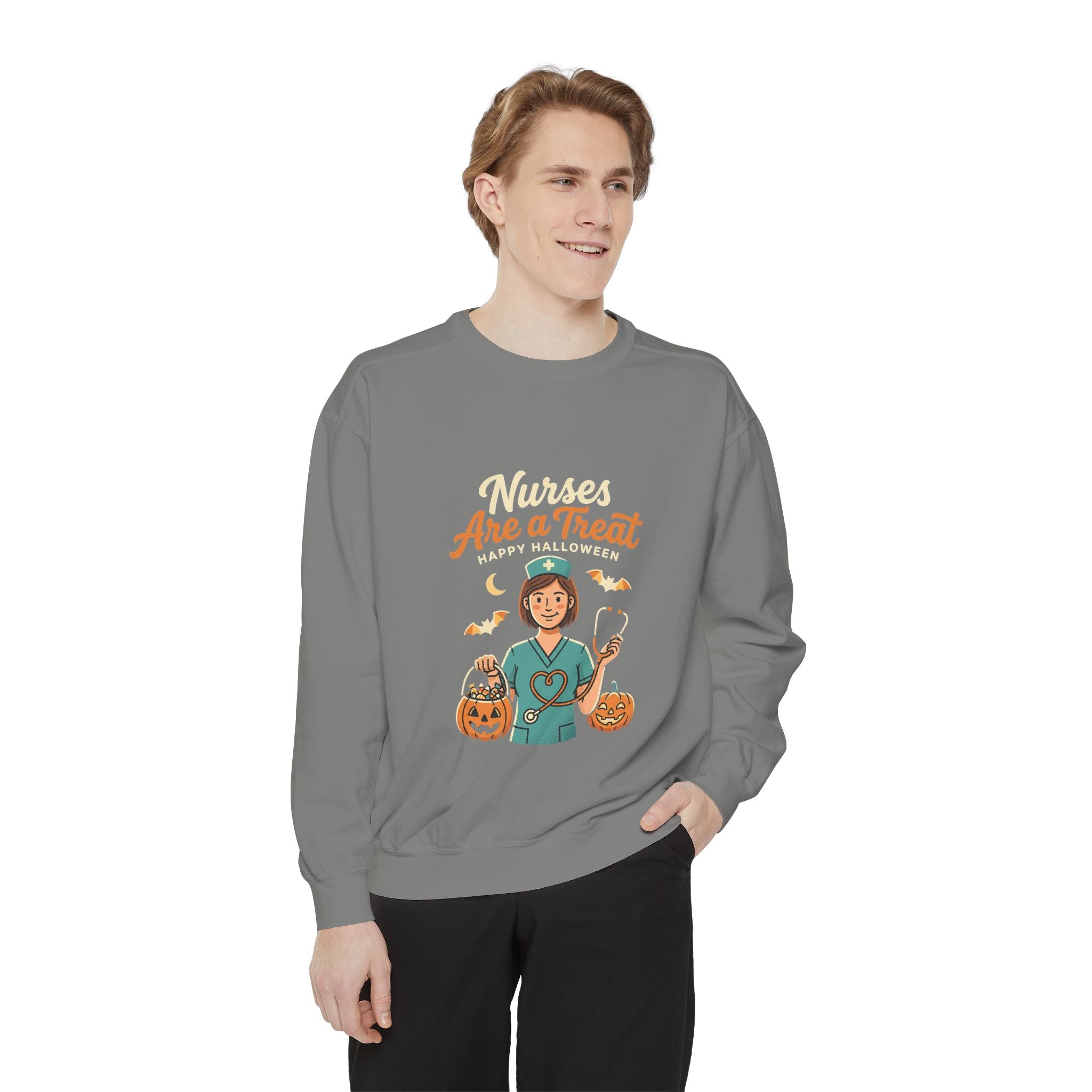 Nurses Are a Treat Sweatshirt | Halloween Nurse Shirt