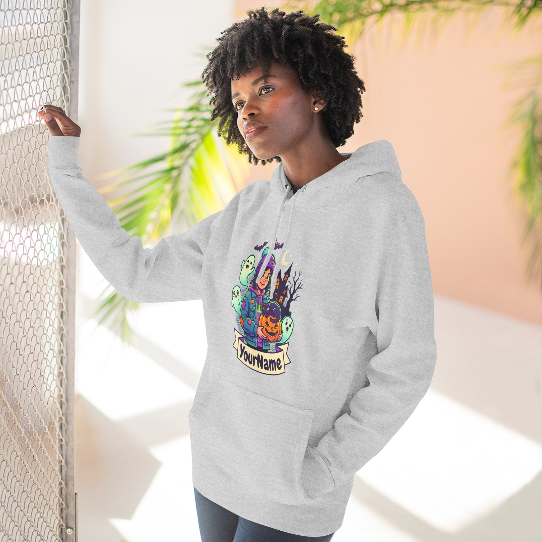 Halloween Crew Hoodie — Personalized Spooky Characters Design