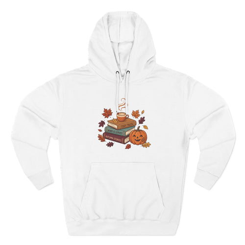 Autumn Cozy Reads Hoodie — Pumpkin, Books & Candle Fall Fleece