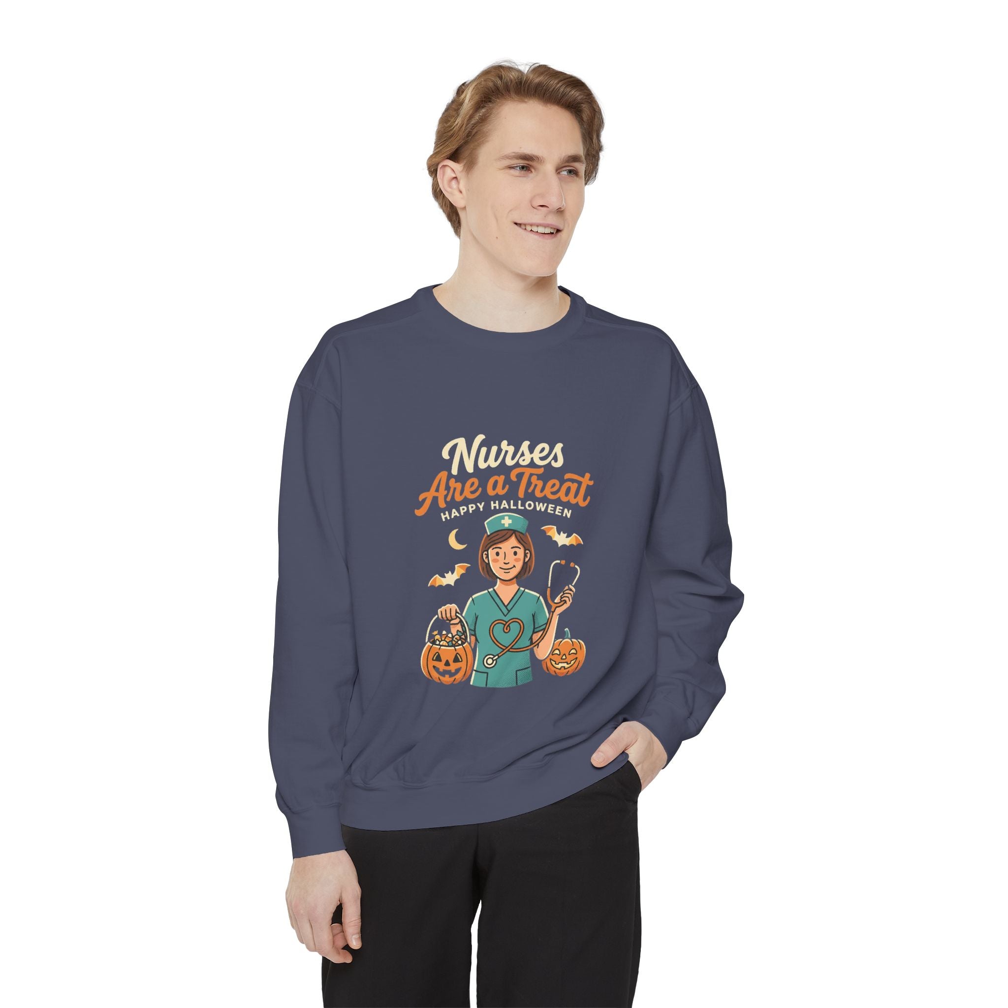 Nurses Are a Treat Sweatshirt | Halloween Nurse Shirt