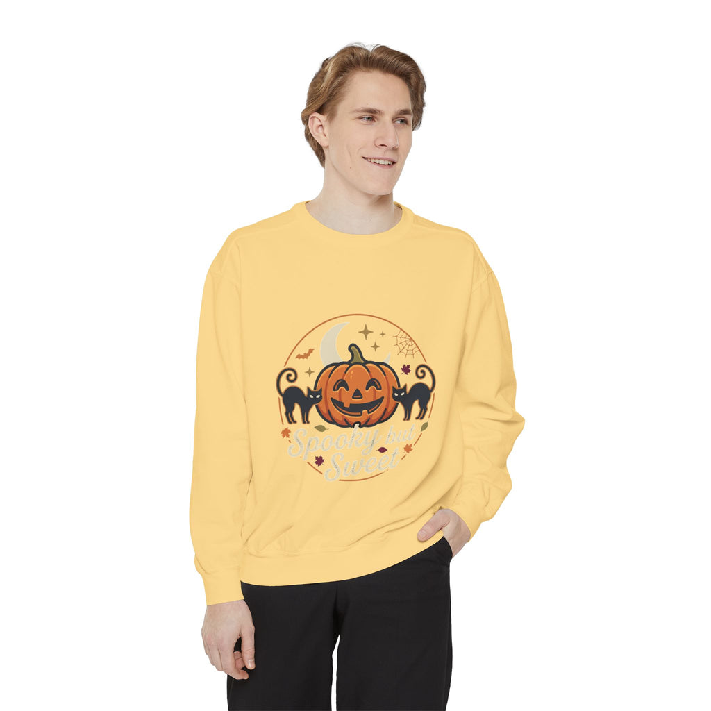 Copy of Spooky but Sweet Pumpkin Sweatshirt | Halloween Jack-o'-Lantern