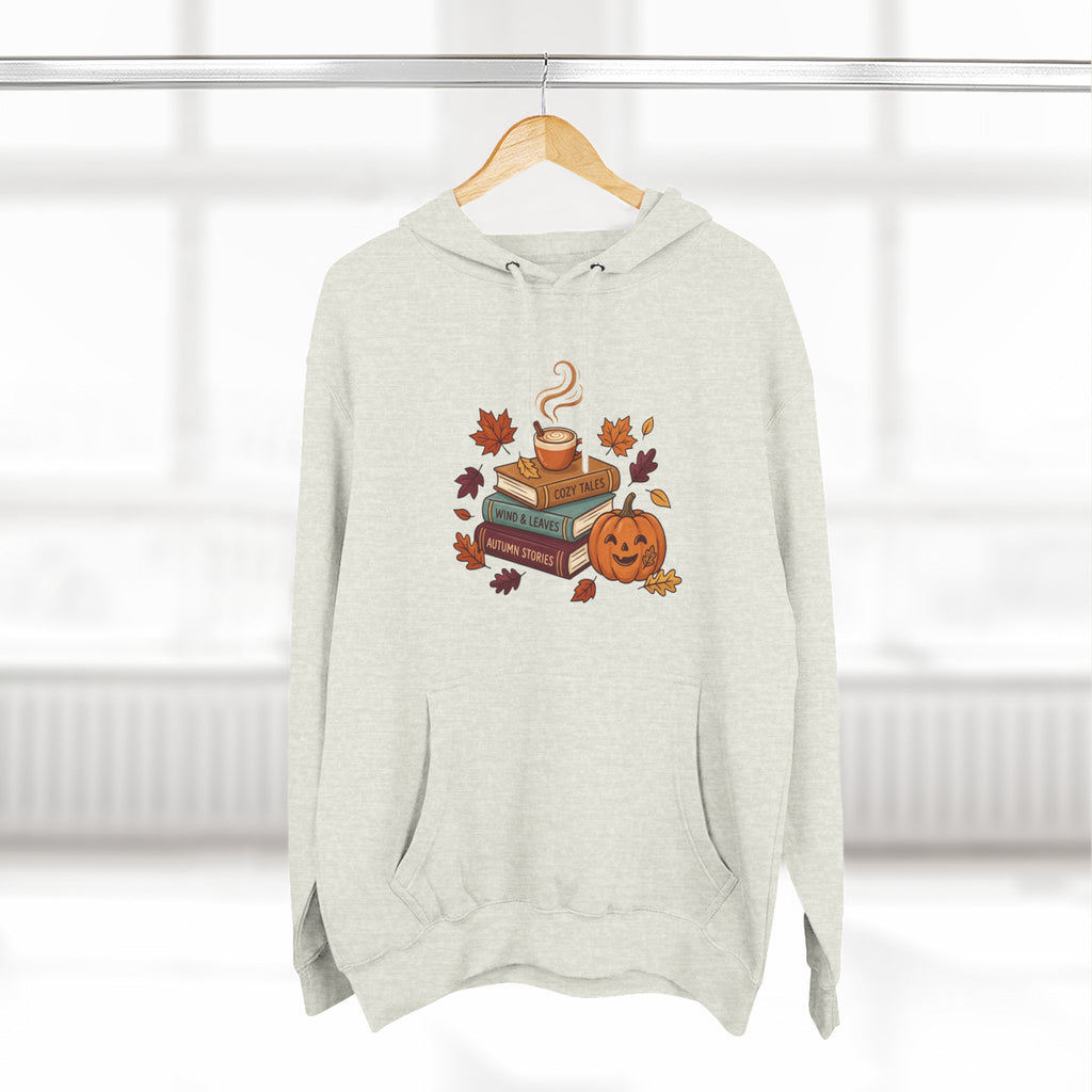 Autumn Cozy Reads Hoodie — Pumpkin, Books & Candle Fall Fleece