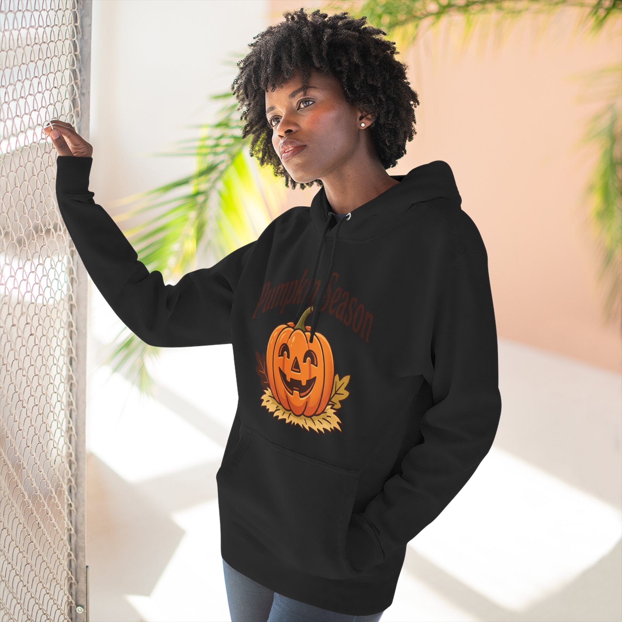 Three-Panel Fleece Hoodie