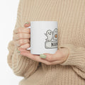 Personalized Halloween Ghost Mug — Cute Trio with Pumpkin (Custom Name)