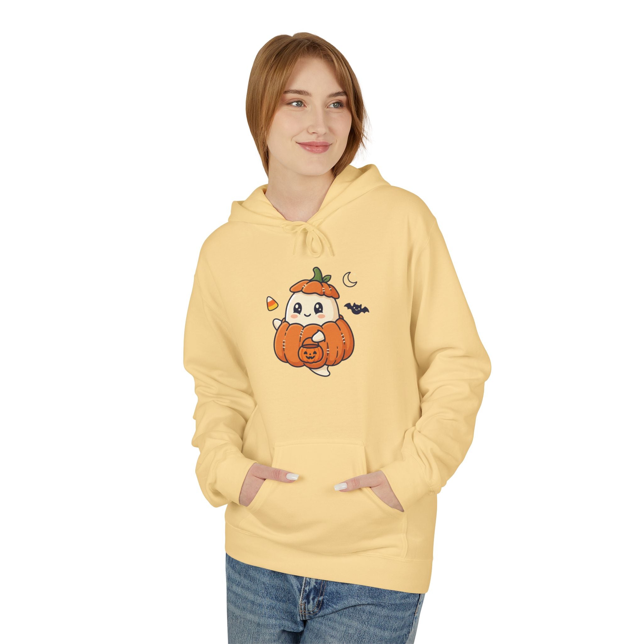 Halloween Pumpkin Panda Hoodie — Cute Spooky Fall Sweatshirt