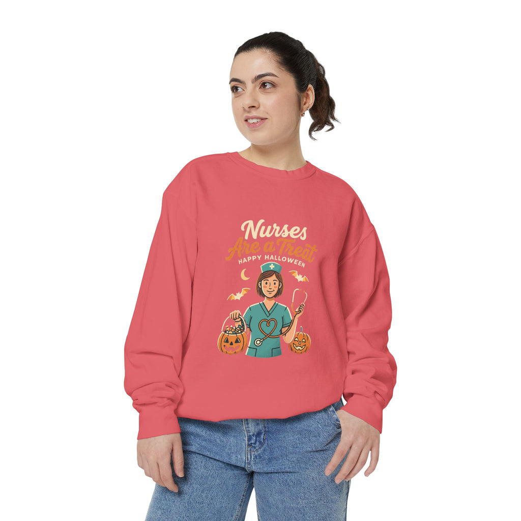 Nurses Are a Treat Sweatshirt | Halloween Nurse Shirt