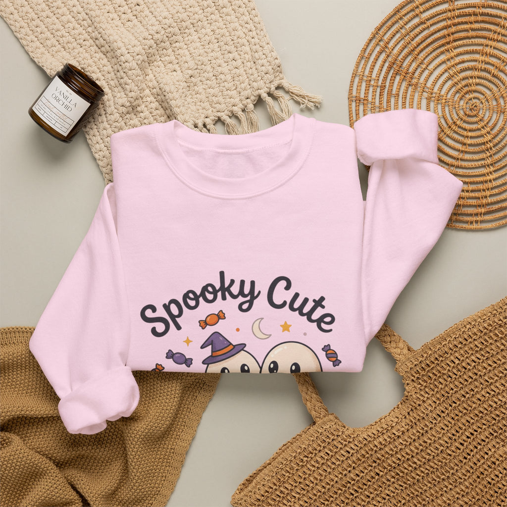 Spooky Cute Ghosts Crewneck Sweatshirt | Happy Hauntings Halloween