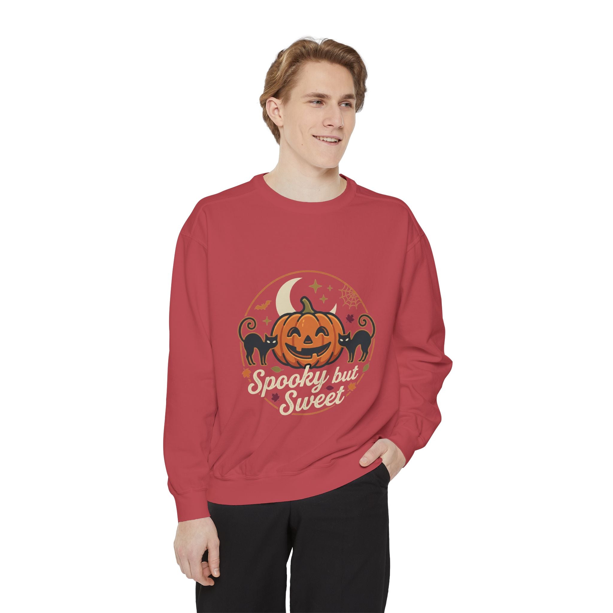 Spooky but Sweet Pumpkin Sweatshirt | Halloween Jack-o'-Lantern