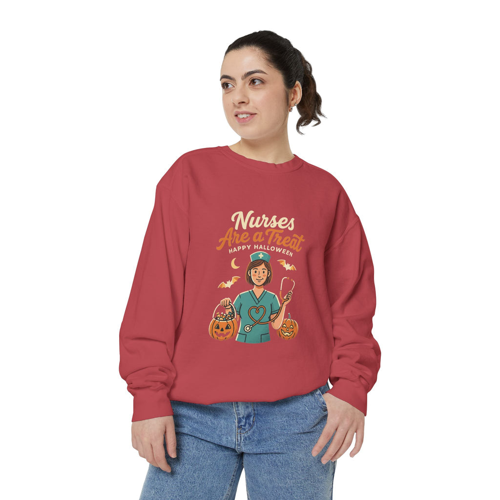 Nurses Are a Treat Sweatshirt | Halloween Nurse Shirt