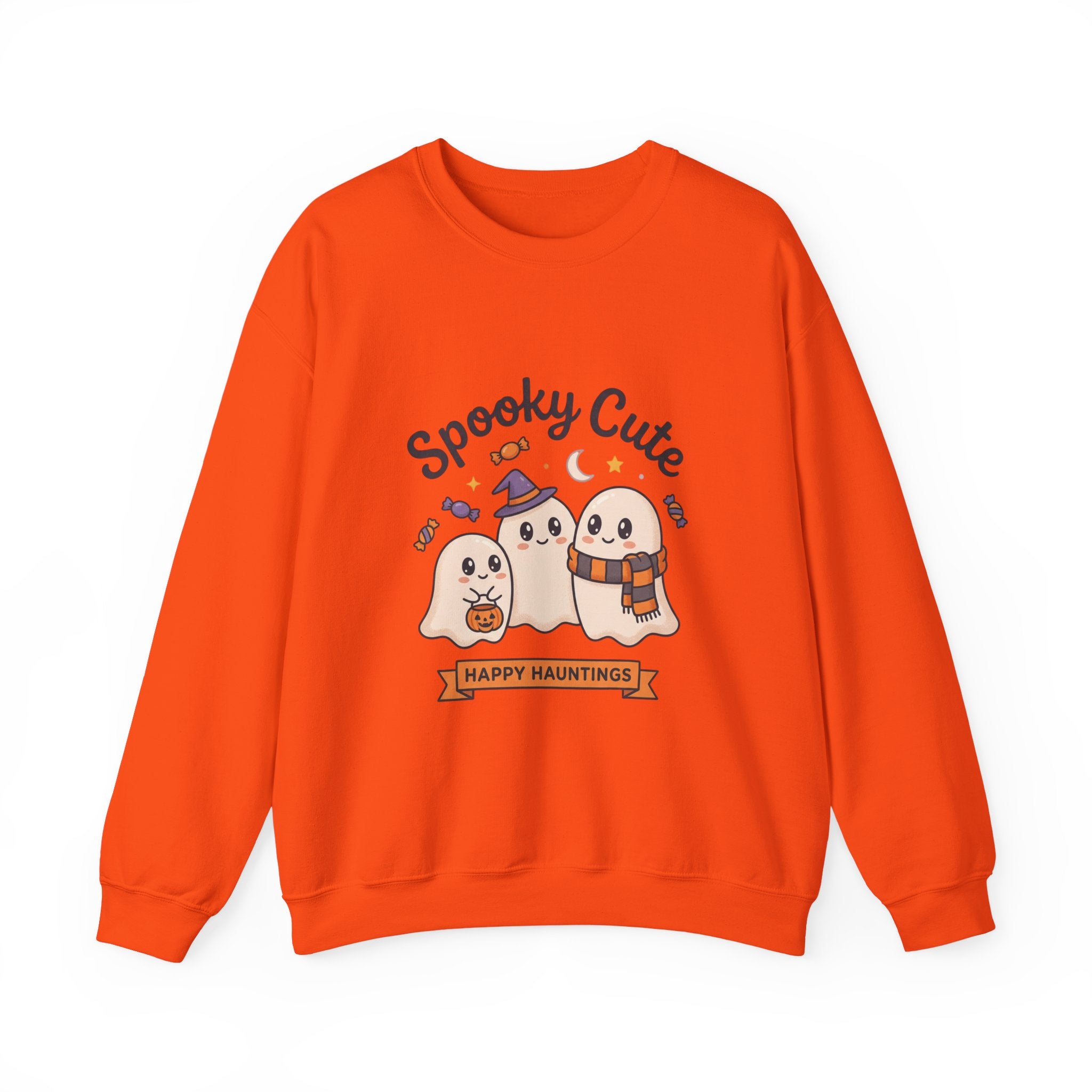 Spooky Cute Ghosts Crewneck Sweatshirt | Happy Hauntings Halloween