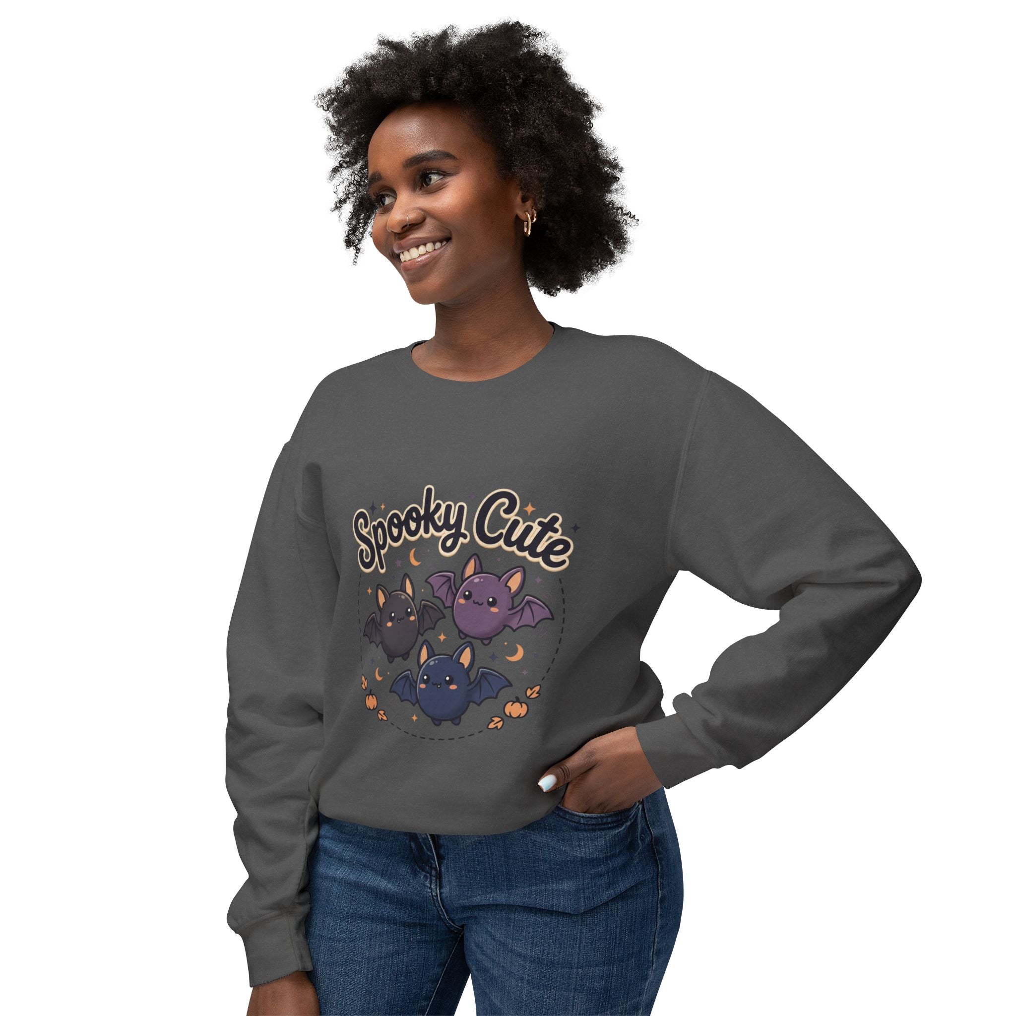 Spooky Cute Bat Crewneck Sweatshirt