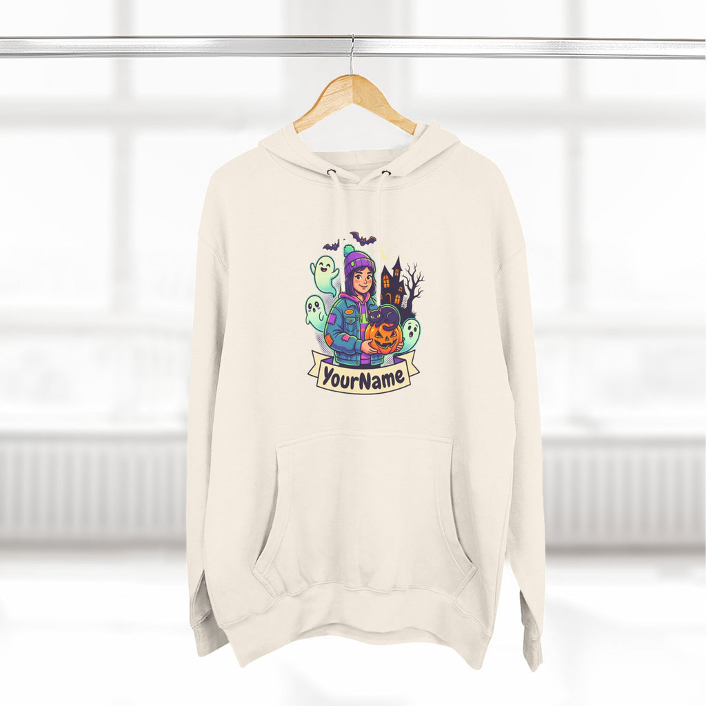 Halloween Crew Hoodie — Personalized Spooky Characters Design