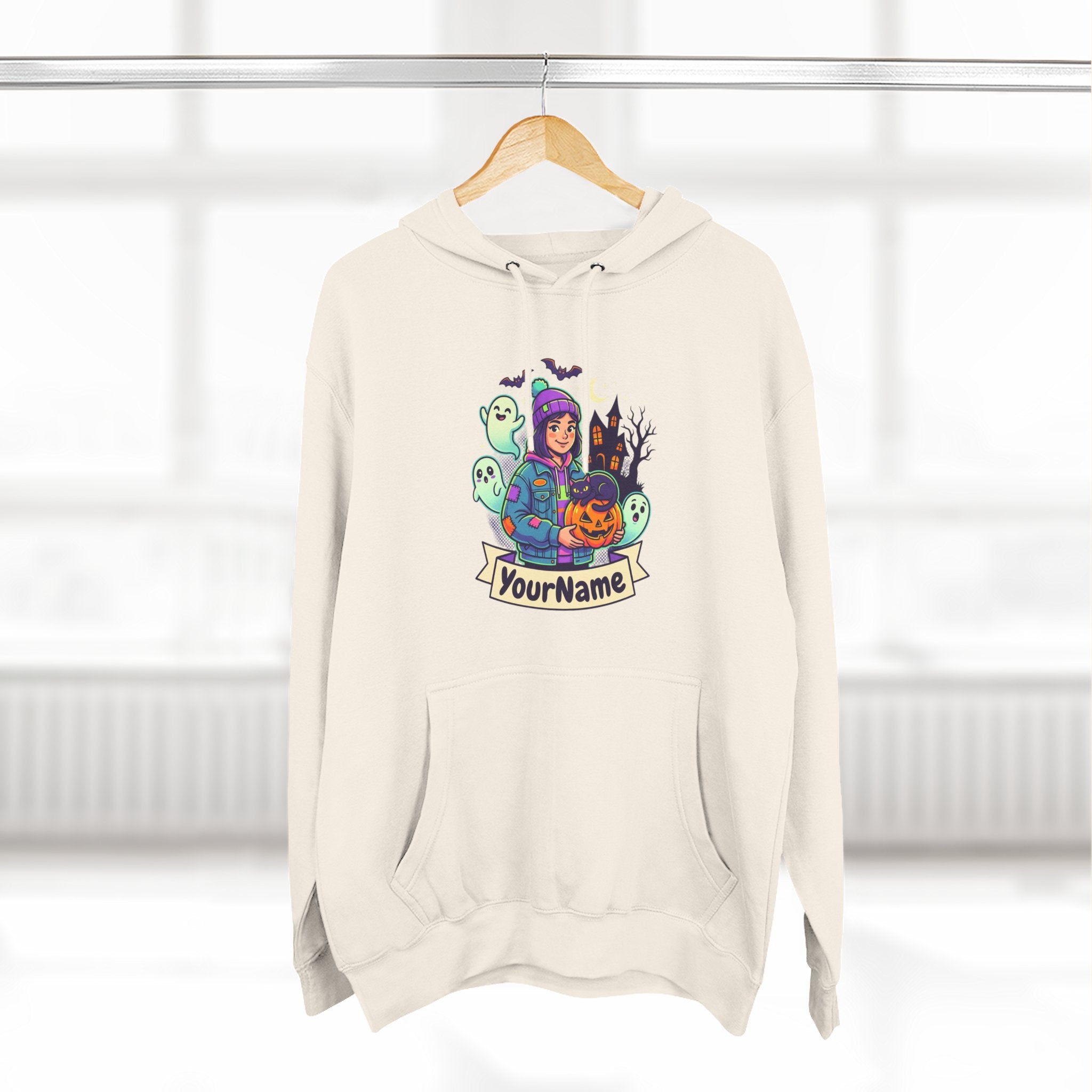 Halloween Crew Hoodie — Personalized Spooky Characters Design