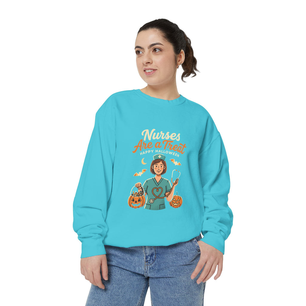 Nurses Are a Treat Sweatshirt | Halloween Nurse Shirt