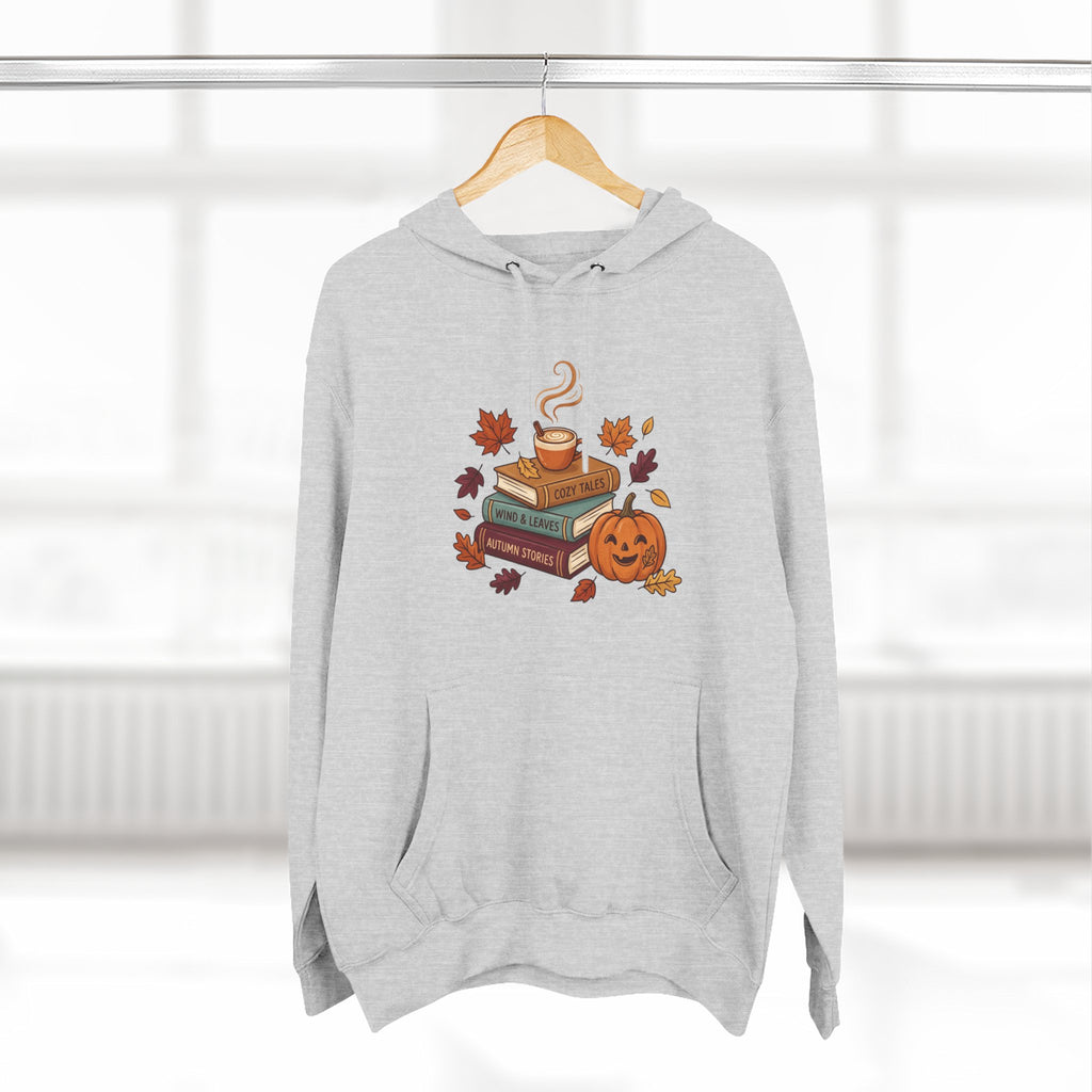 Autumn Cozy Reads Hoodie — Pumpkin, Books & Candle Fall Fleece