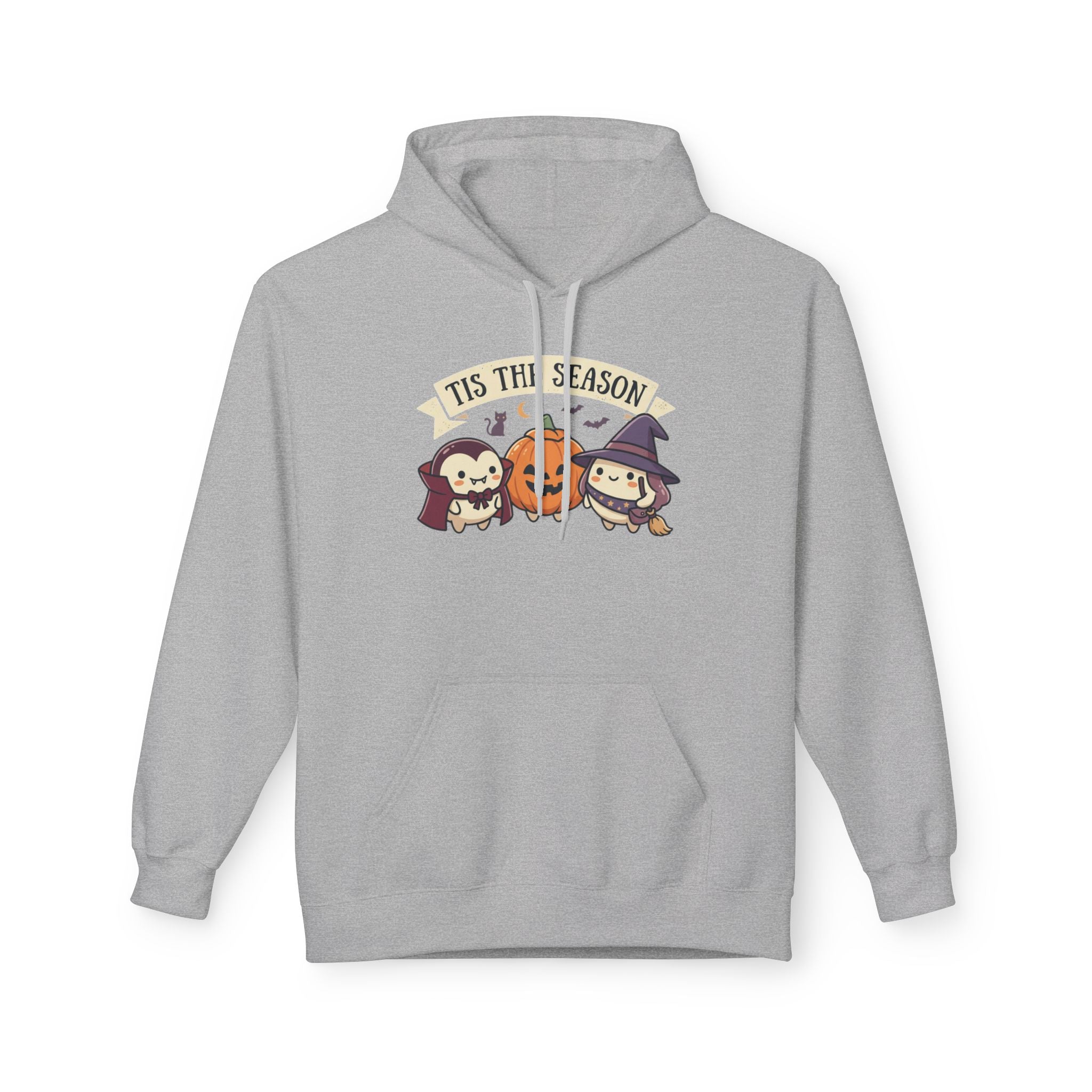 Halloween 'Tis The Season' Cute Pumpkin & Witch Hoodie