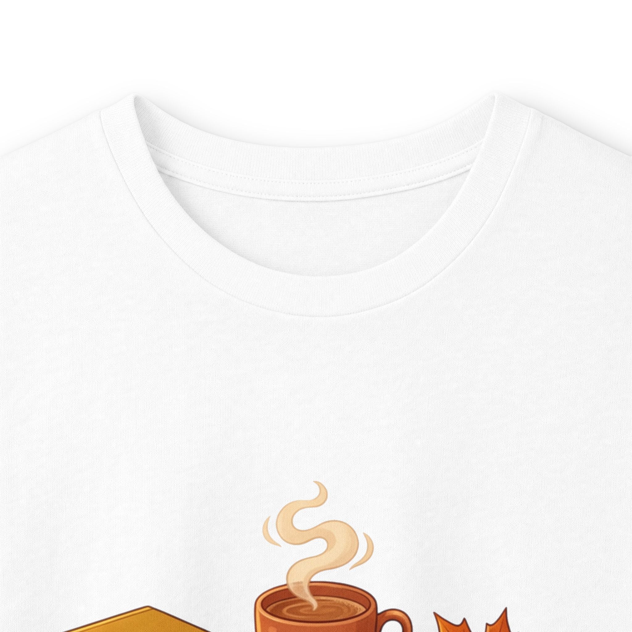 Autumn Cozy Comfort Long Sleeve Tee — Pumpkin, Sweater & Hot Drink Fall Design